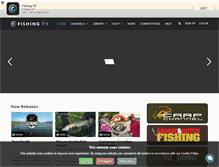 Tablet Screenshot of fishingtv.com